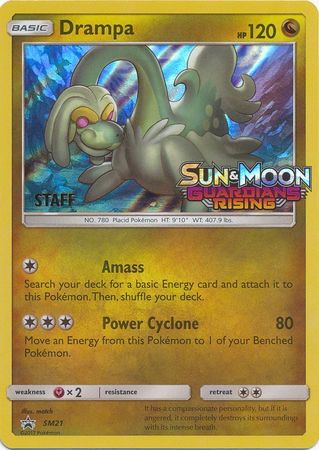 Drampa (SM21) (Staff Prerelease Promo) [Sun & Moon: Black Star Promos] | Card Merchant Takapuna