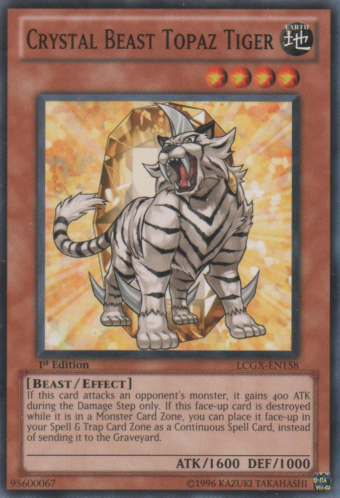 Crystal Beast Topaz Tiger [LCGX-EN158] Common | Card Merchant Takapuna