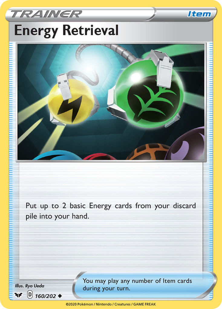 Energy Retrieval (160/202) [Sword & Shield: Base Set] | Card Merchant Takapuna