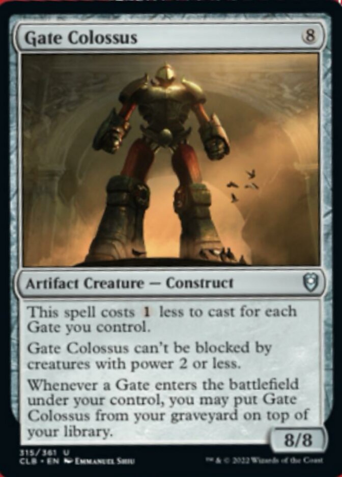 Gate Colossus [Commander Legends: Battle for Baldur's Gate] | Card Merchant Takapuna