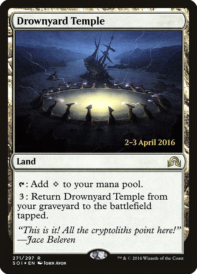 Drownyard Temple [Shadows over Innistrad Prerelease Promos] | Card Merchant Takapuna