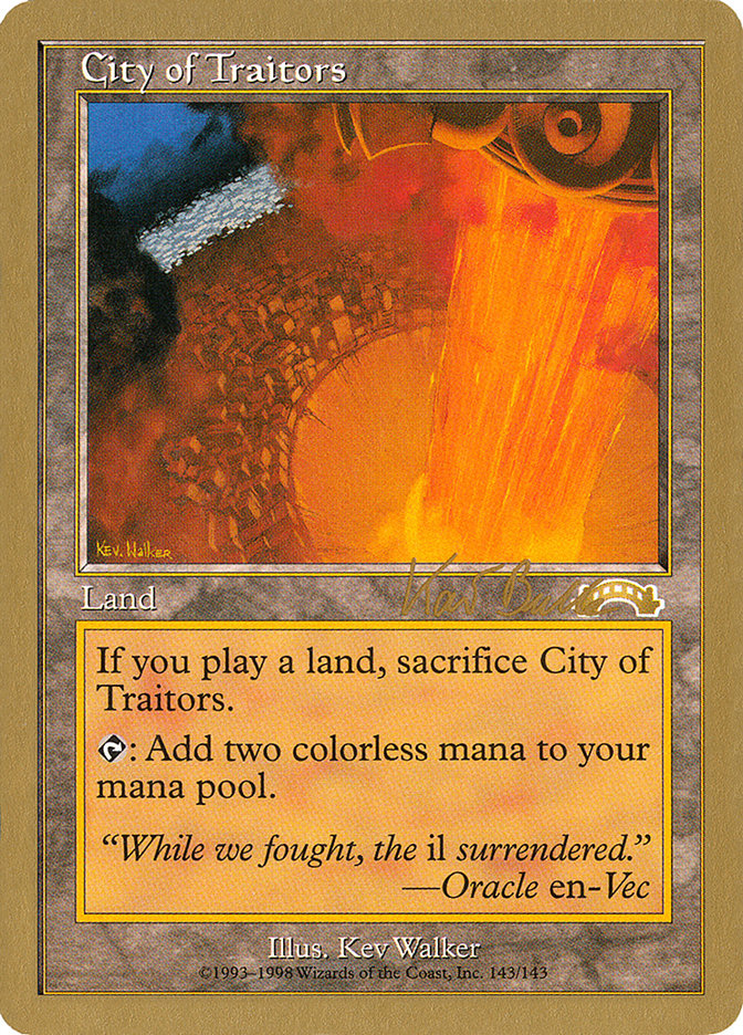 City of Traitors (Kai Budde) [World Championship Decks 1999] | Card Merchant Takapuna