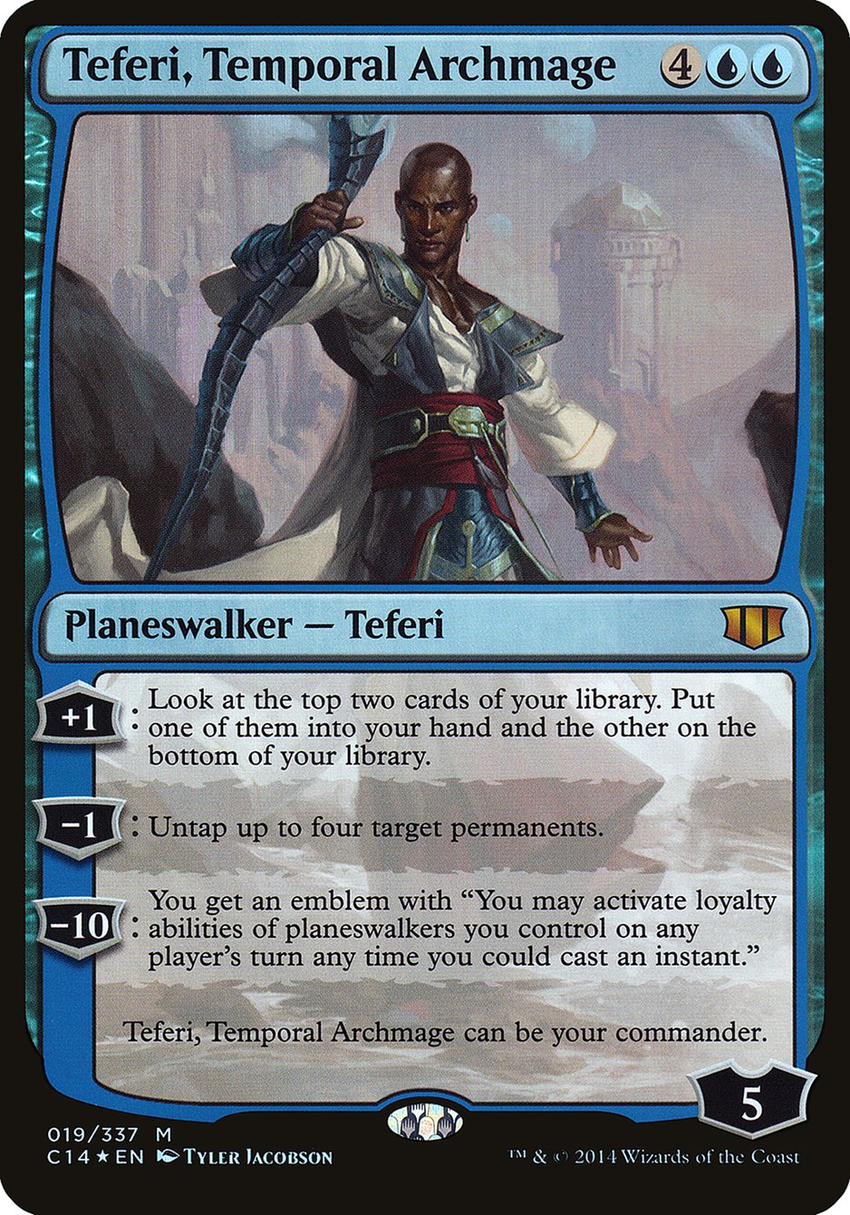 Teferi, Temporal Archmage (Oversized) [Commander 2014 Oversized] | Card Merchant Takapuna