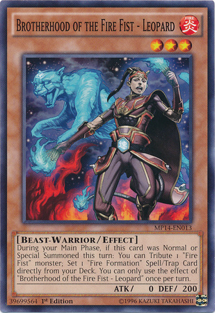 Brotherhood of the Fire Fist - Leopard [MP14-EN013] Common | Card Merchant Takapuna