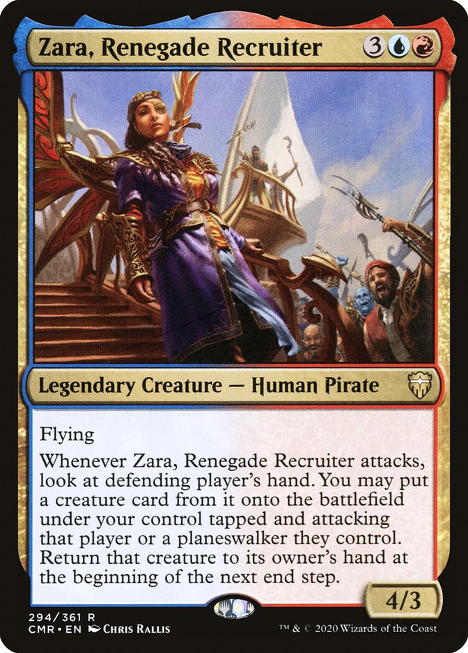 Zara, Renegade Recruiter [Commander Legends] | Card Merchant Takapuna