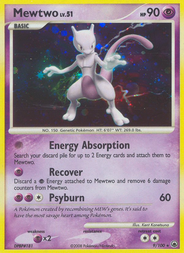 Mewtwo (9/100) [Diamond & Pearl: Majestic Dawn] | Card Merchant Takapuna