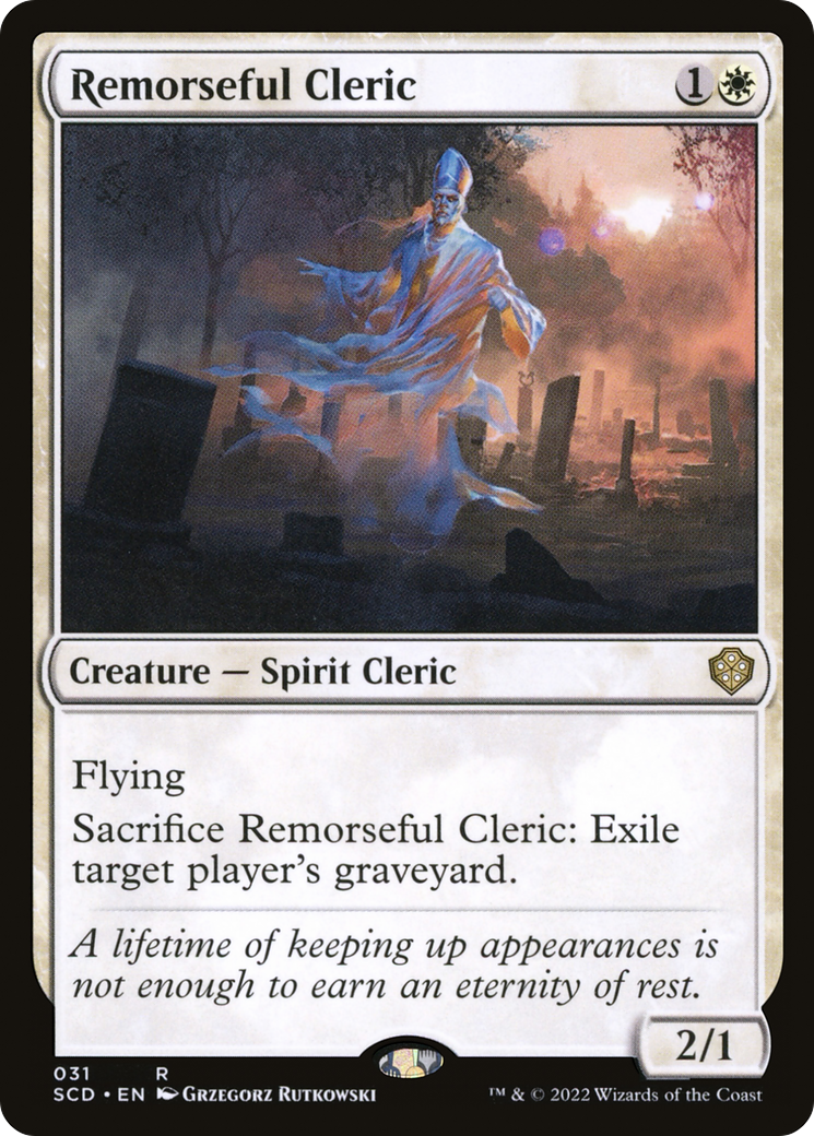 Remorseful Cleric [Starter Commander Decks] | Card Merchant Takapuna