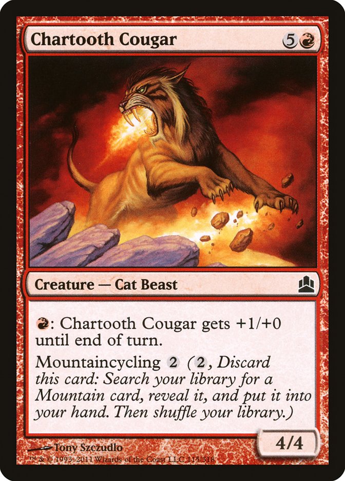 Chartooth Cougar [Commander 2011] | Card Merchant Takapuna