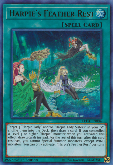 Harpie's Feather Rest [LED4-EN004] Ultra Rare | Card Merchant Takapuna