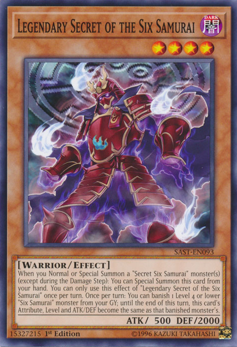 Legendary Secret of the Six Samurai [SAST-EN093] Common | Card Merchant Takapuna