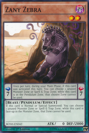 Zany Zebra [BOSH-EN042] Common | Card Merchant Takapuna