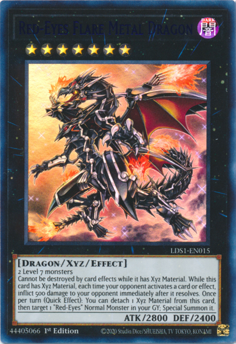 Red-Eyes Flare Metal Dragon (Blue) [LDS1-EN015] Ultra Rare | Card Merchant Takapuna