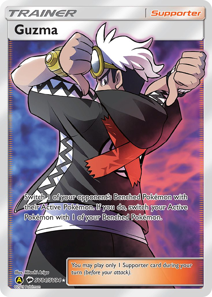 Guzma (SV84/SV94) [Sun & Moon: Hidden Fates - Shiny Vault] | Card Merchant Takapuna