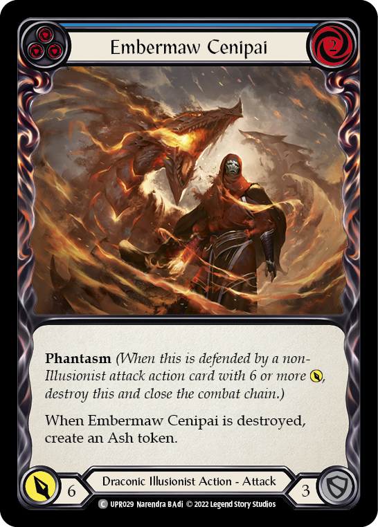 Embermaw Cenipai (Blue) [UPR029] (Uprising)  Rainbow Foil | Card Merchant Takapuna