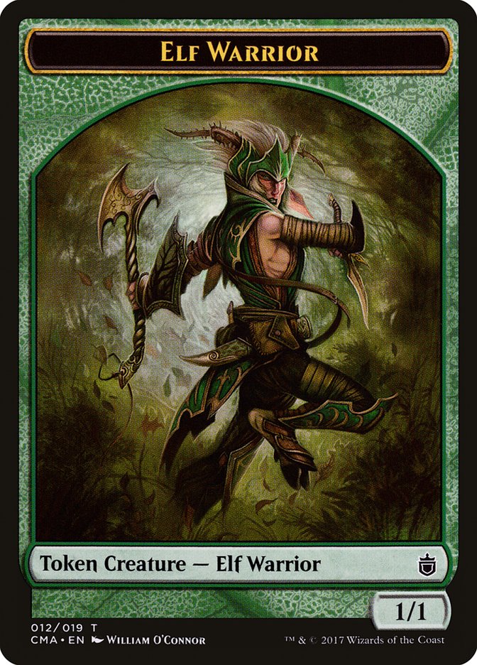 Elf Warrior Token [Commander Anthology Tokens] | Card Merchant Takapuna