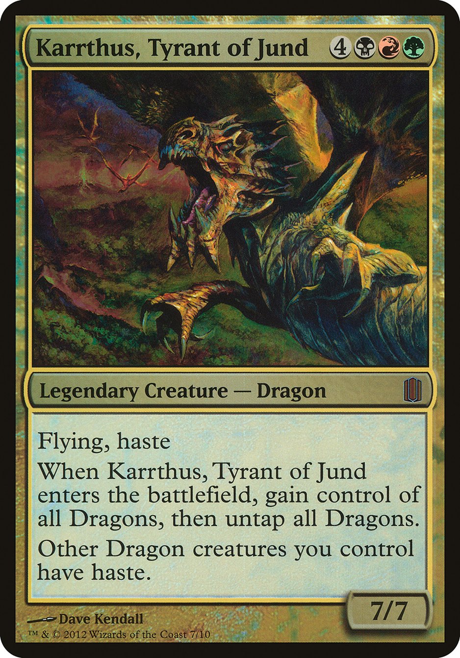 Karrthus, Tyrant of Jund (Oversized) [Commander's Arsenal Oversized] | Card Merchant Takapuna