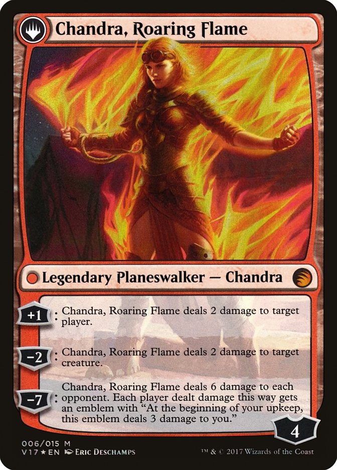 Chandra, Fire of Kaladesh // Chandra, Roaring Flame [From the Vault: Transform] | Card Merchant Takapuna