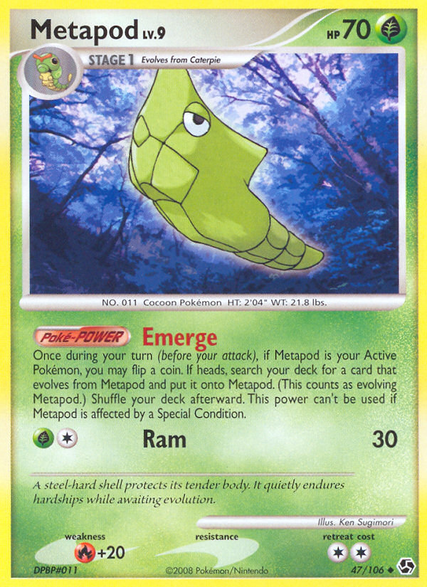 Metapod (47/106) [Diamond & Pearl: Great Encounters] | Card Merchant Takapuna