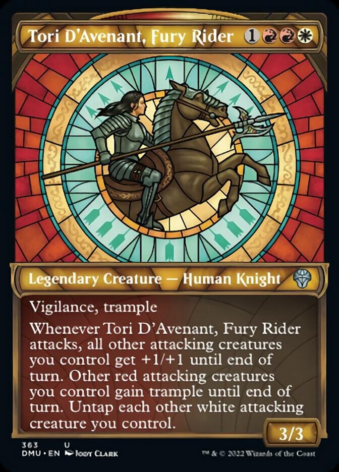 Tori D'Avenant, Fury Rider (Showcase Textured) [Dominaria United] | Card Merchant Takapuna