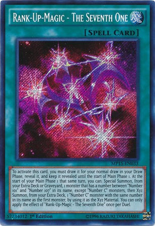 Rank-Up-Magic - The Seventh One [MP15-EN033] Secret Rare | Card Merchant Takapuna