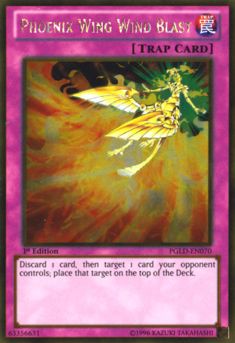 Phoenix Wing Wind Blast [PGLD-EN070] Gold Rare | Card Merchant Takapuna