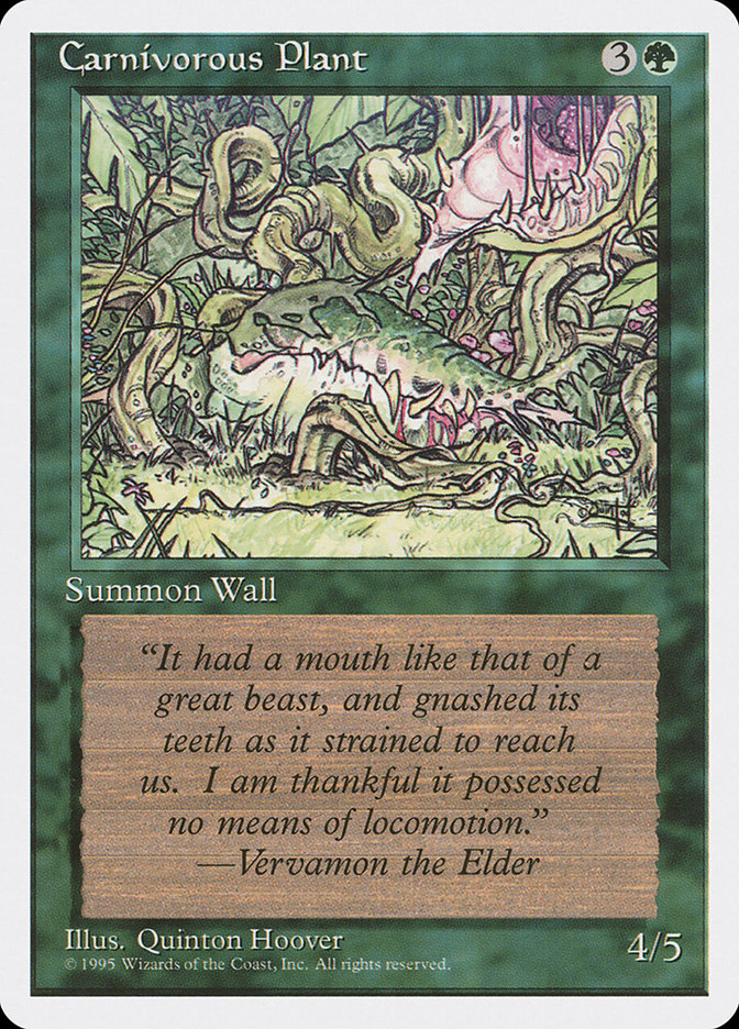 Carnivorous Plant [Fourth Edition] | Card Merchant Takapuna