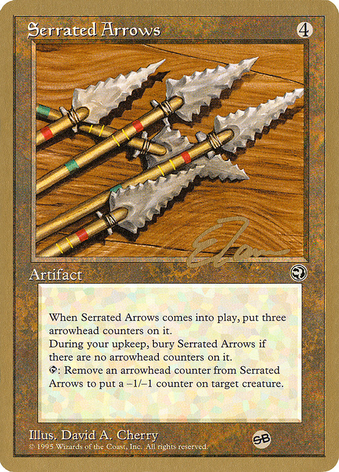 Serrated Arrows (Eric Tam) (SB) [Pro Tour Collector Set] | Card Merchant Takapuna