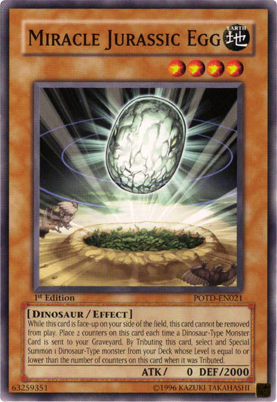 Miracle Jurassic Egg [POTD-EN021] Common | Card Merchant Takapuna