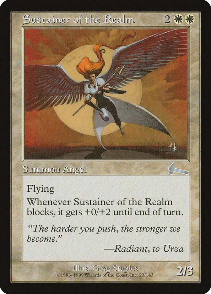 Sustainer of the Realm [Urza's Legacy] | Card Merchant Takapuna