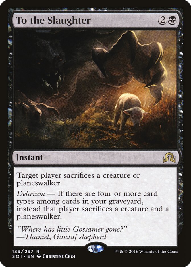 To the Slaughter [Shadows over Innistrad] | Card Merchant Takapuna