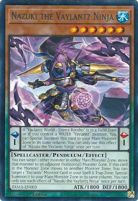 Nazuki the Vaylantz Ninja [TAMA-EN003] Rare | Card Merchant Takapuna