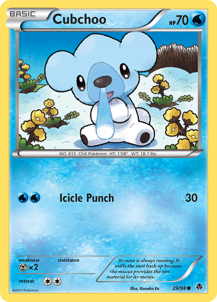 Cubchoo (29/98) [Black & White: Emerging Powers] | Card Merchant Takapuna