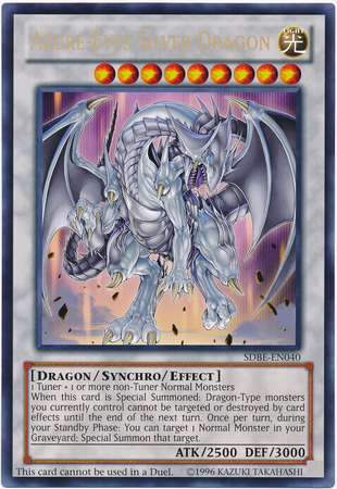 Azure-Eyes Silver Dragon (Oversized) (Silver Dragon) [SDBE-EN040] Promo | Card Merchant Takapuna