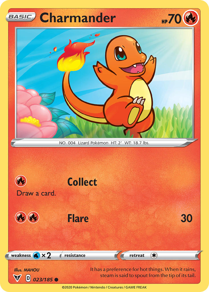 Charmander (023/185) [Sword & Shield: Vivid Voltage] | Card Merchant Takapuna