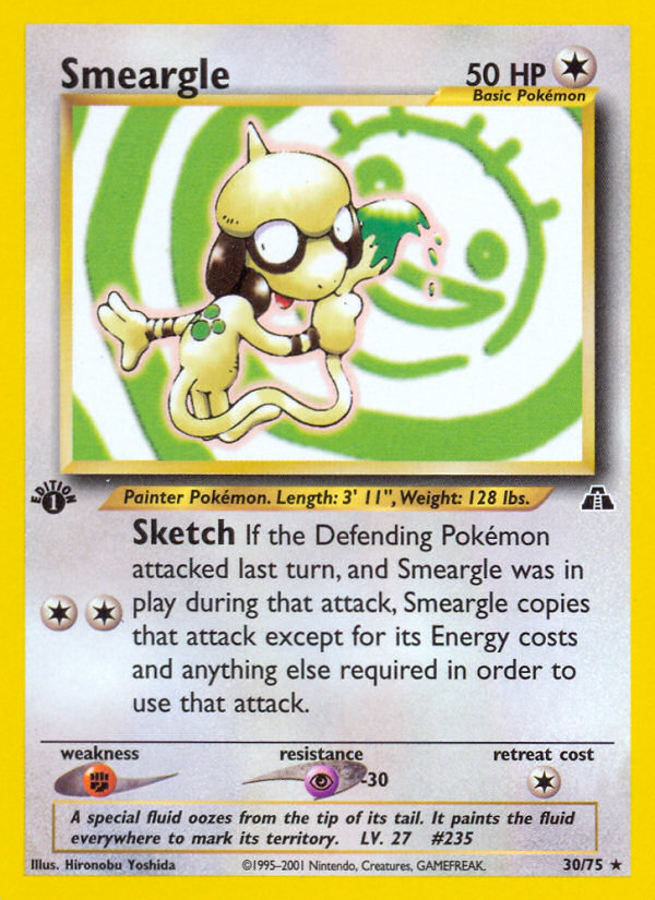 Smeargle (30/75) [Neo Discovery 1st Edition] | Card Merchant Takapuna