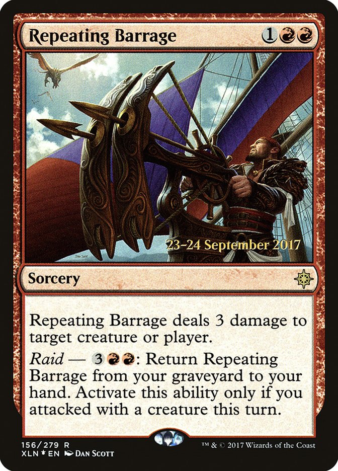 Repeating Barrage [Ixalan Prerelease Promos] | Card Merchant Takapuna