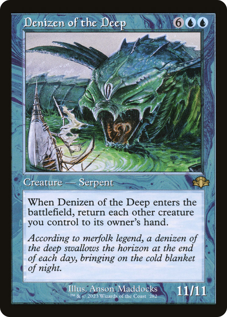 Denizen of the Deep (Retro) [Dominaria Remastered] | Card Merchant Takapuna