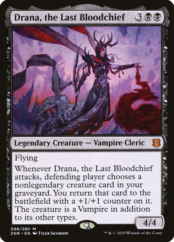 Drana, the Last Bloodchief [Zendikar Rising] | Card Merchant Takapuna