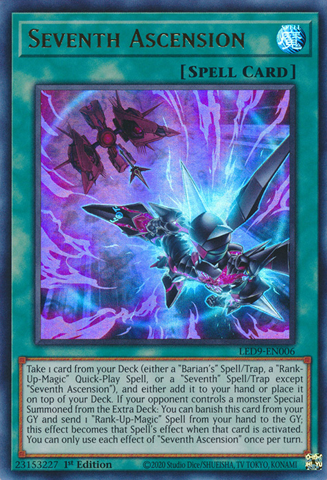 Seventh Ascension [LED9-EN006] Ultra Rare | Card Merchant Takapuna