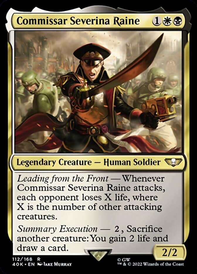 Commissar Severina Raine (Surge Foil) [Warhammer 40,000] | Card Merchant Takapuna