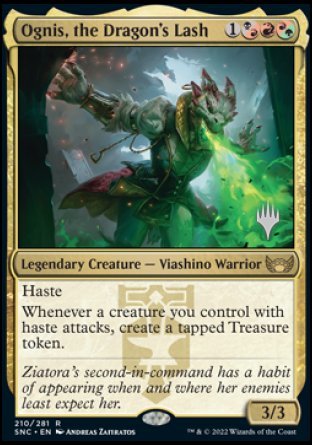 Ognis, the Dragon's Lash (Promo Pack) [Streets of New Capenna Promos] | Card Merchant Takapuna