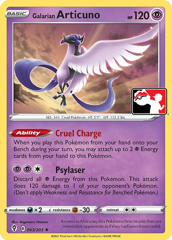 Galarian Articuno (063/203) [Prize Pack Series One] | Card Merchant Takapuna