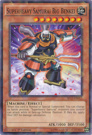 Superheavy Samurai Big Benkei [SP15-EN017] Shatterfoil Rare | Card Merchant Takapuna