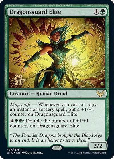 Dragonsguard Elite [Strixhaven: School of Mages Prerelease Promos] | Card Merchant Takapuna