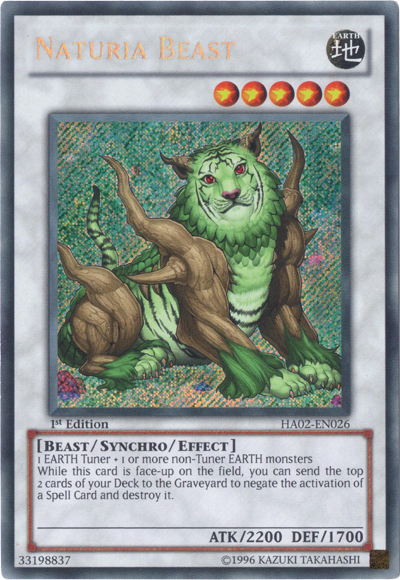 Naturia Beast [HA02-EN026] Secret Rare | Card Merchant Takapuna