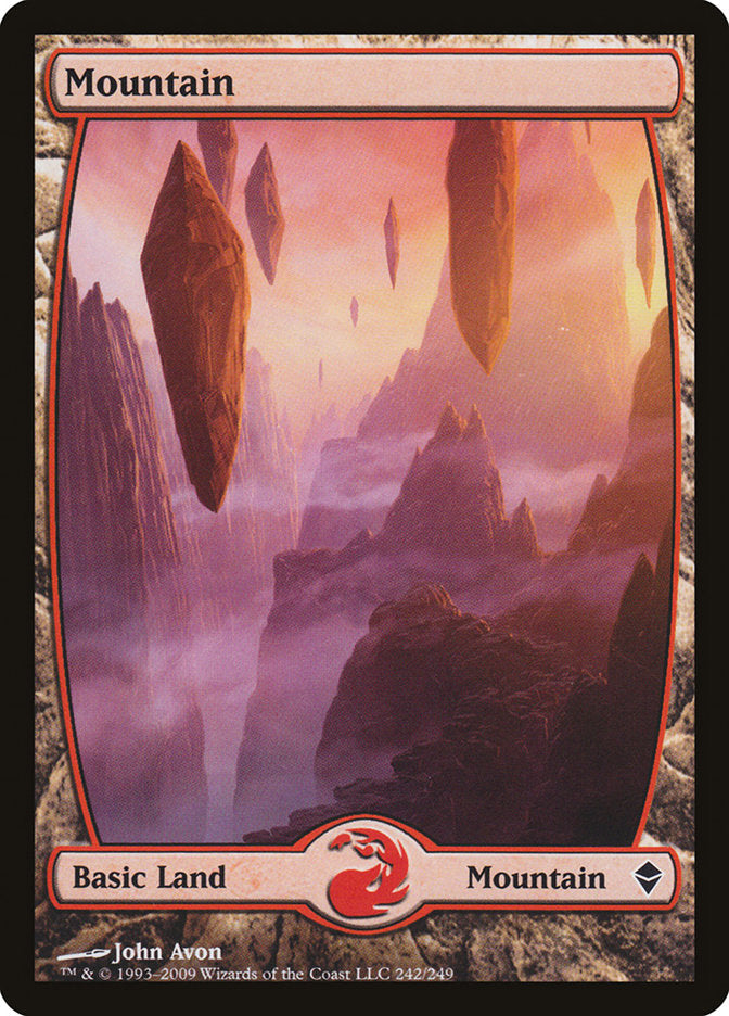 Mountain (242) [Zendikar] | Card Merchant Takapuna