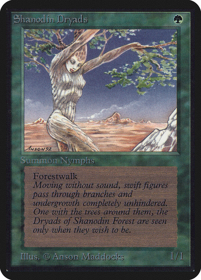 Shanodin Dryads [Alpha Edition] | Card Merchant Takapuna