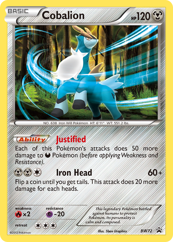 Cobalion (BW72) [Black & White: Black Star Promos] | Card Merchant Takapuna