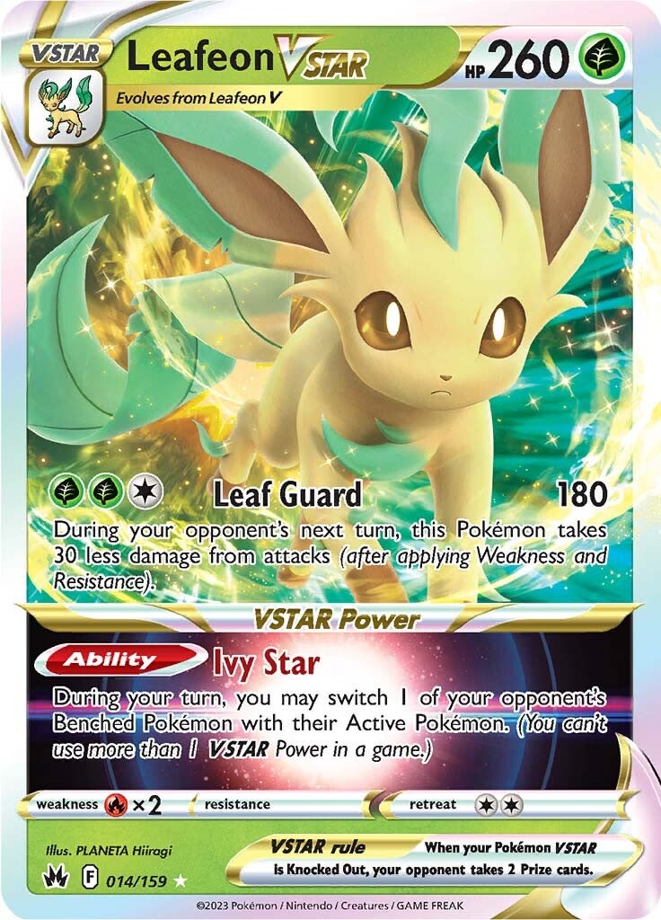 Leafeon VSTAR (014/159) [Sword & Shield: Crown Zenith] | Card Merchant Takapuna