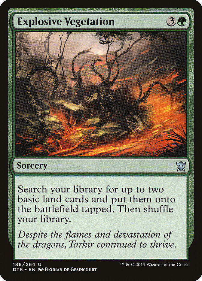 Explosive Vegetation [Dragons of Tarkir] | Card Merchant Takapuna